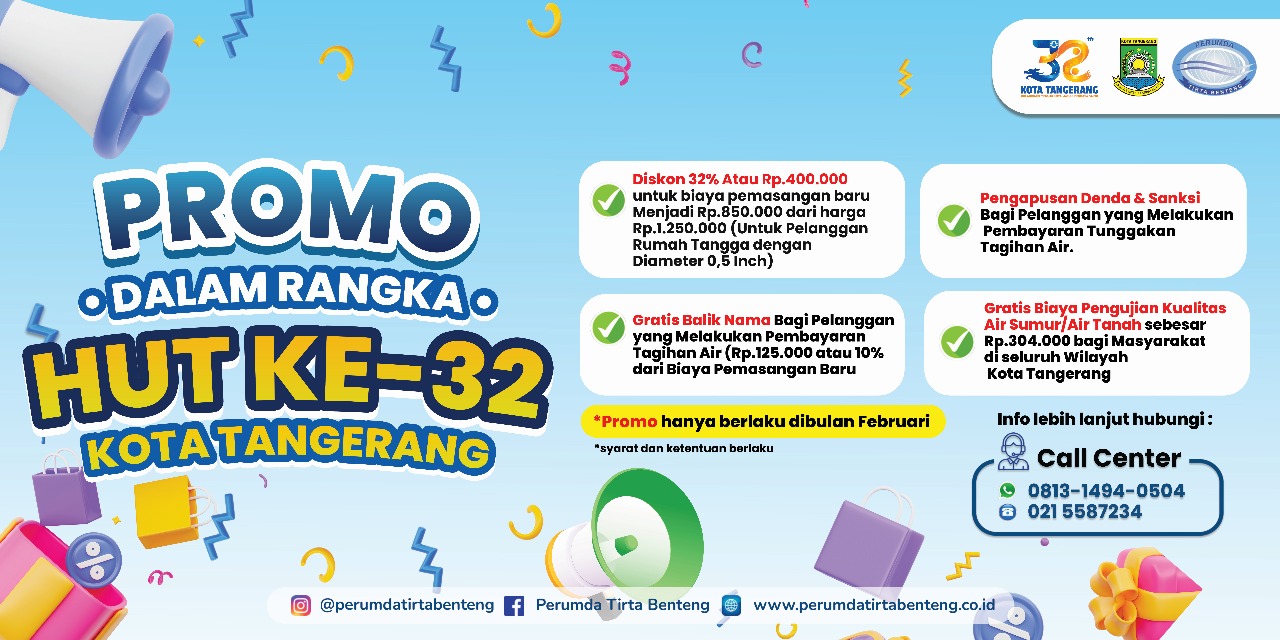 PROMO DALAM RANGKA HUT KE-32 KOTA TANGERANG