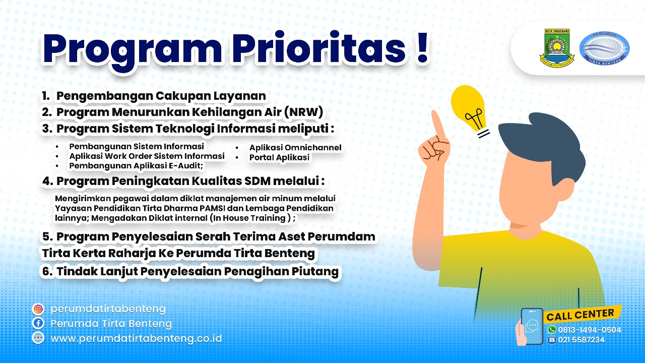 Program Prioritas Tirta Benteng Tahun 2025