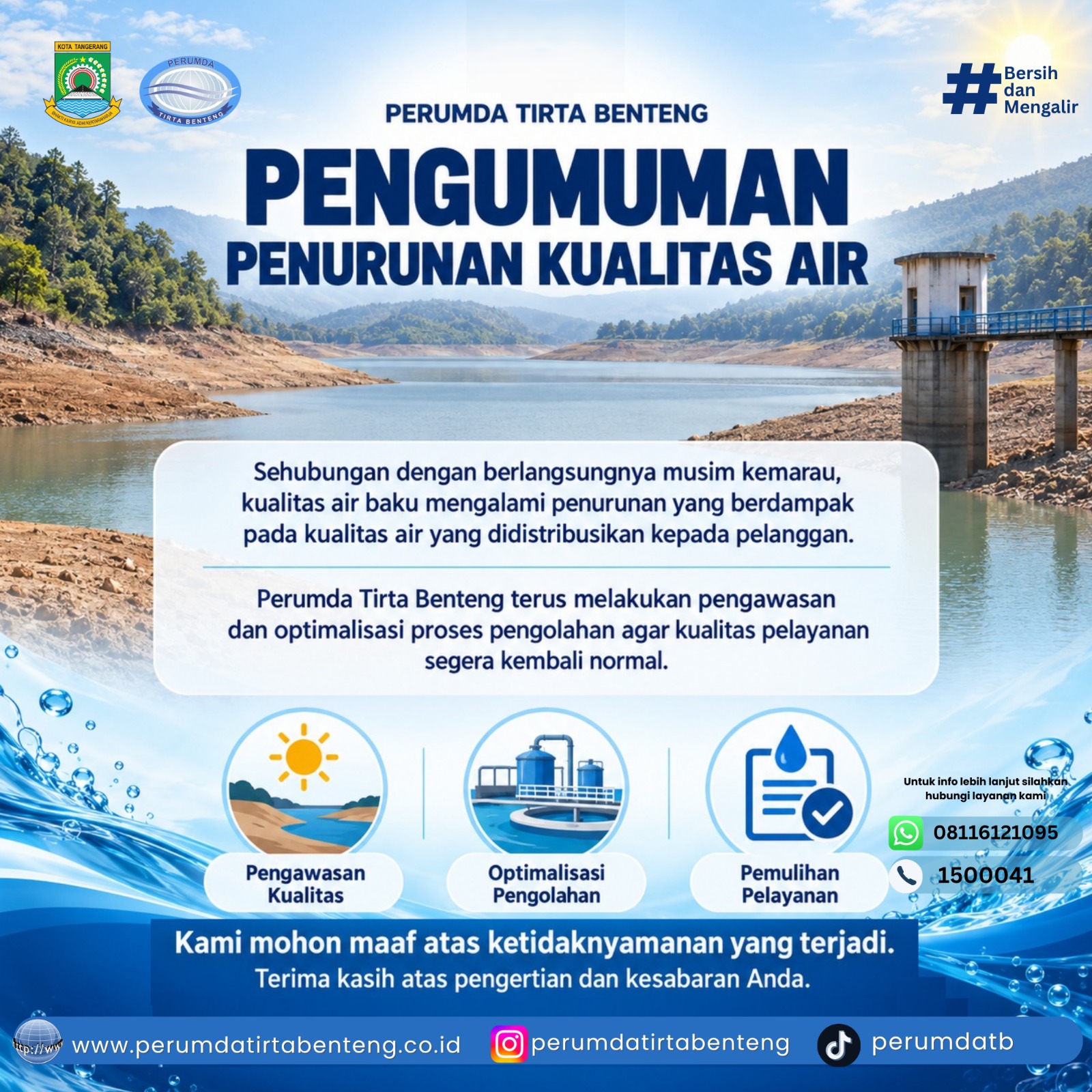 Pengumuman Penurunan Kualitas Air